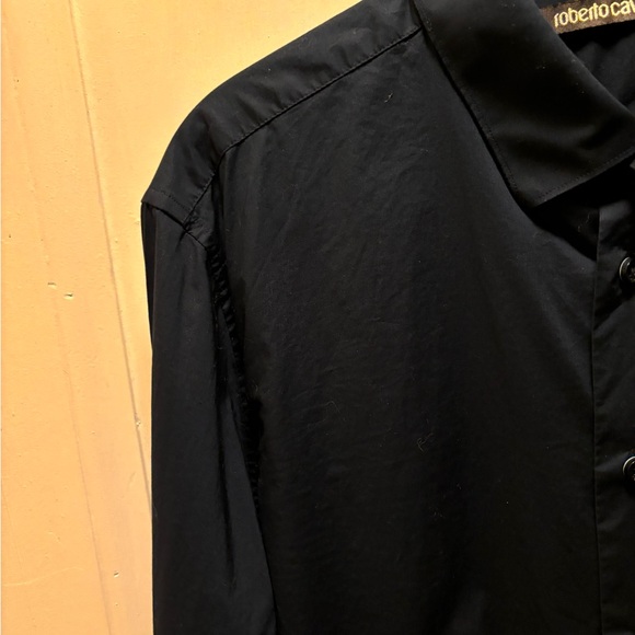 ROBERTO CAVALLI BLACK SHIRT MEN, EXCELLENT CONDITION, SIZE LARGE - Picture 7 of 16